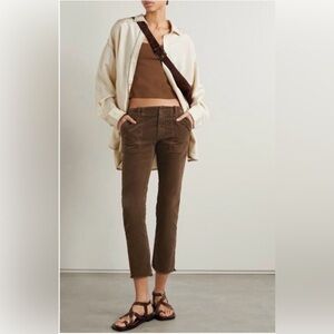 Nili Lotan, best-selling Jenna Pant in espresso corduroy. Size 12. NWOT